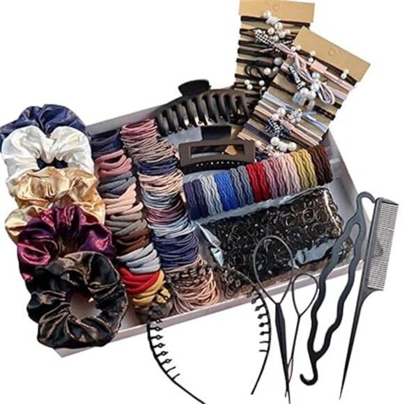 Hair Accessories Set for Women, Ponytail Holders, Hair Scrunchies, Hairbands... main image 5